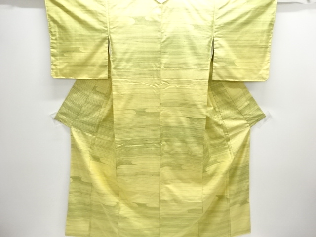 JAPANESE KIMONO / UNUSED ヱ KASUMI PATTERN WOVEN TSUMUGI KIMONO